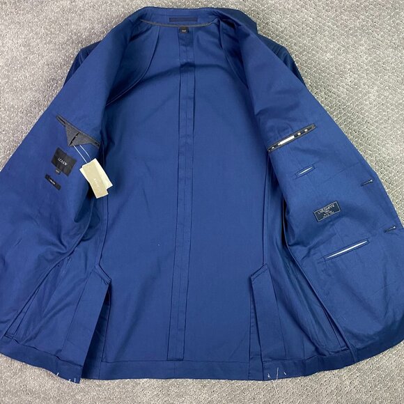 NWT J.CREW Ludlow Cotton Blazer Sport Coat Men's 36R Larusmiani Blue - Picture 5 of 15